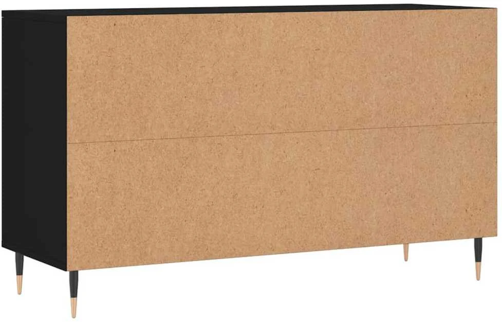 Spintelė batams, juodos spalvos, 102x36x60cm, apdirbta mediena