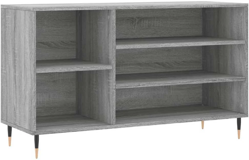 Spintelė batams, pilka ąžuolo, 102x36x60cm, apdirbta mediena