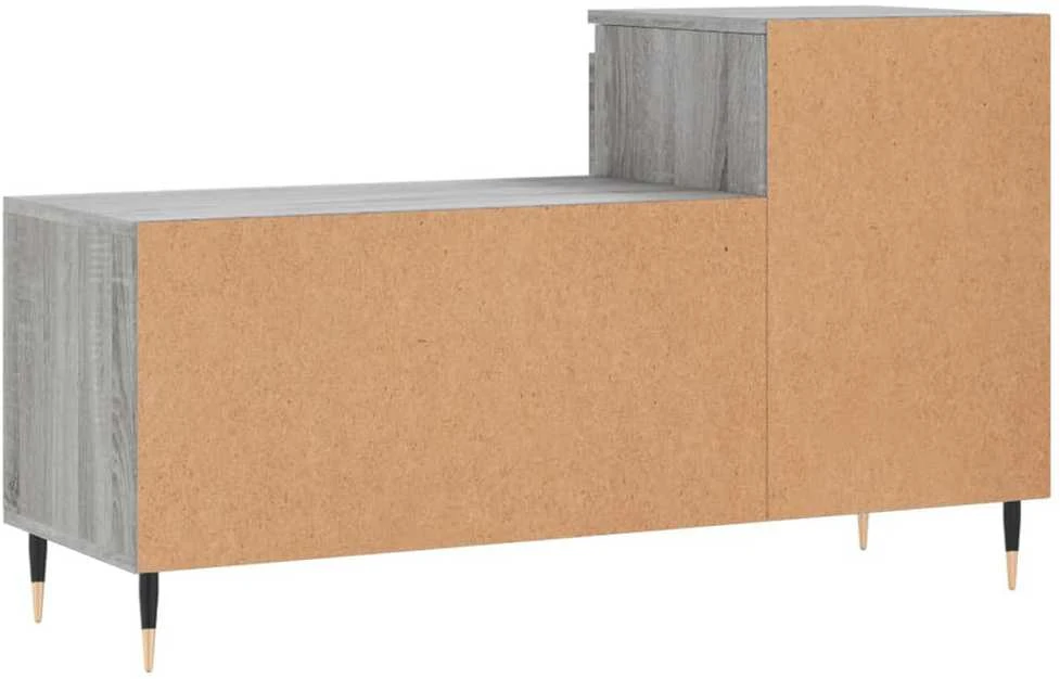 Spintelė batams, pilka ąžuolo, 102x36x60cm, apdirbta mediena