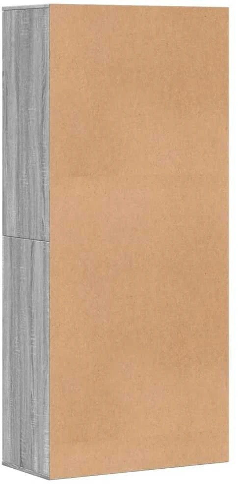 Spintelė batams, pilka ąžuolo, 80x39x178cm, apdirbta mediena