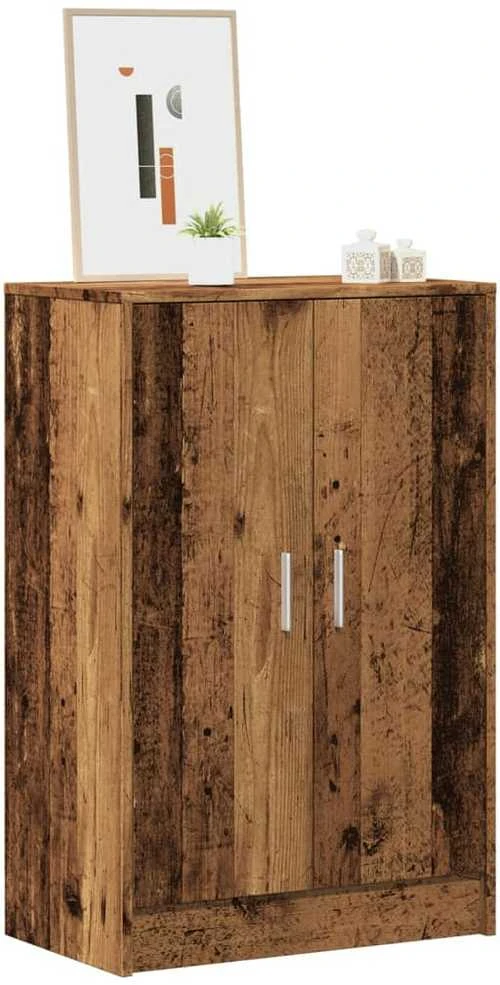 Spintelė batams, sendintos medienos, 60x35x92cm, MDP