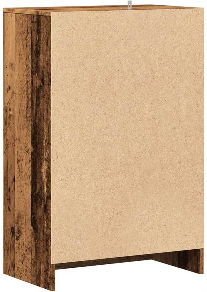 Spintelė batams, sendintos medienos, 60x35x92cm, MDP