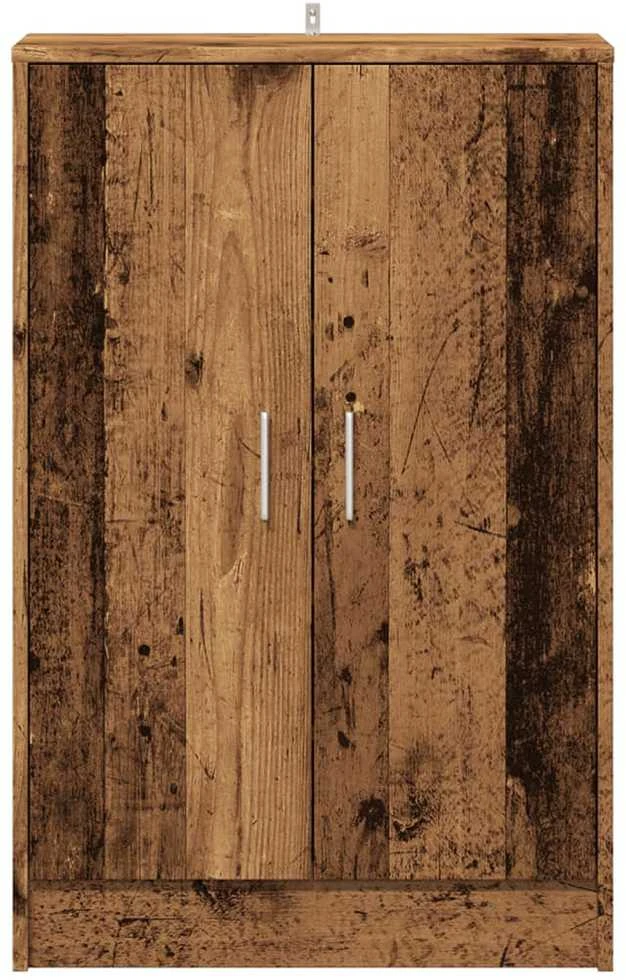 Spintelė batams, sendintos medienos, 60x35x92cm, MDP