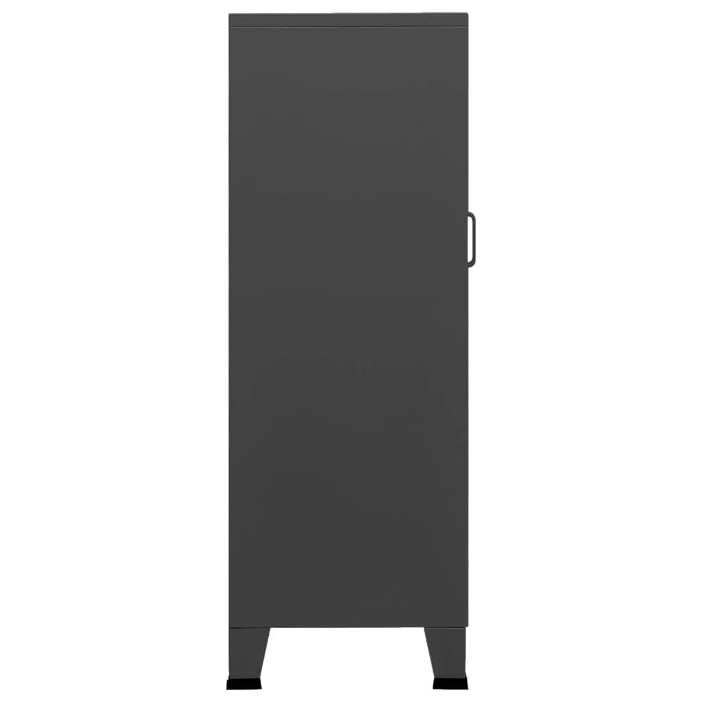 Sandėliavimo spintelė, antracito, 70x40x115cm, metalas