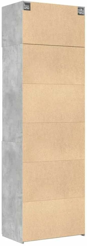 Spintelė daiktams, betono, 70x42,5x225cm, apdirbta mediena