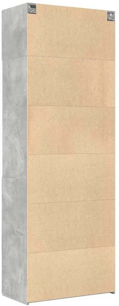 Spintelė daiktams, betono, 80x42,5x225cm, apdirbta mediena