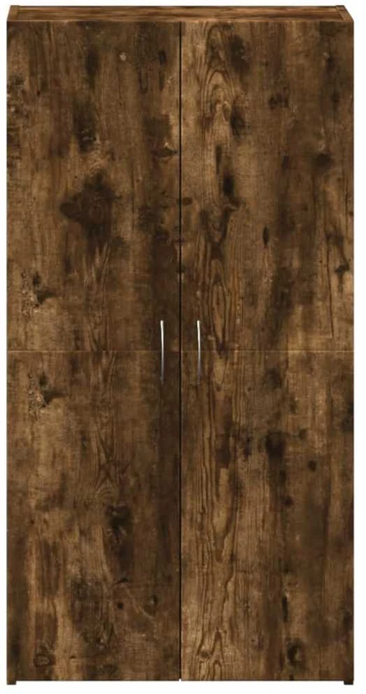 Spintelė dokumentams, dūminė ąžuolo, 60x32x115cm, mediena