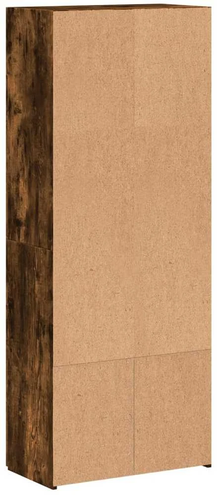 Spintelė dokumentams, dūminė ąžuolo, 60x32x153cm, mediena