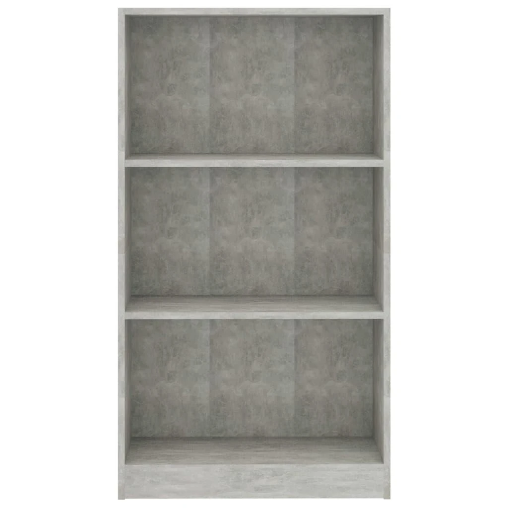 Spintelė knygoms, 3 lentynos, betono, 60x24x109cm, mediena