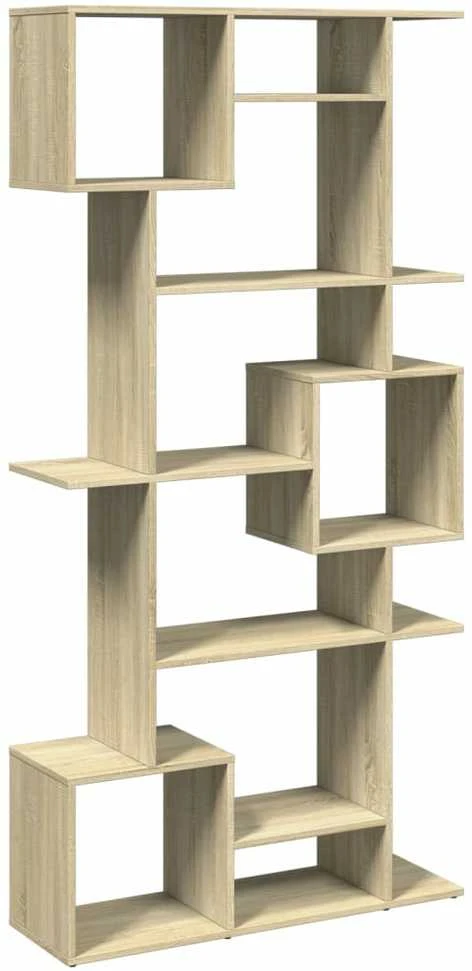 Spintelė knygoms, ąžuolo spalvos, 92x29x188cm, MDP