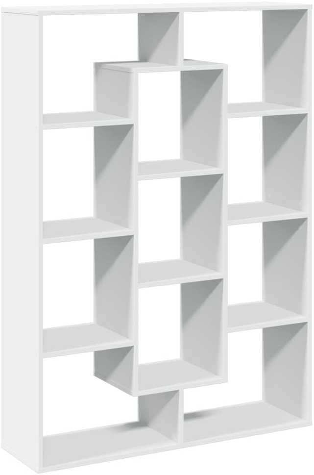 Spintelė knygoms, baltos spalvos, 102x29x143cm, MDP