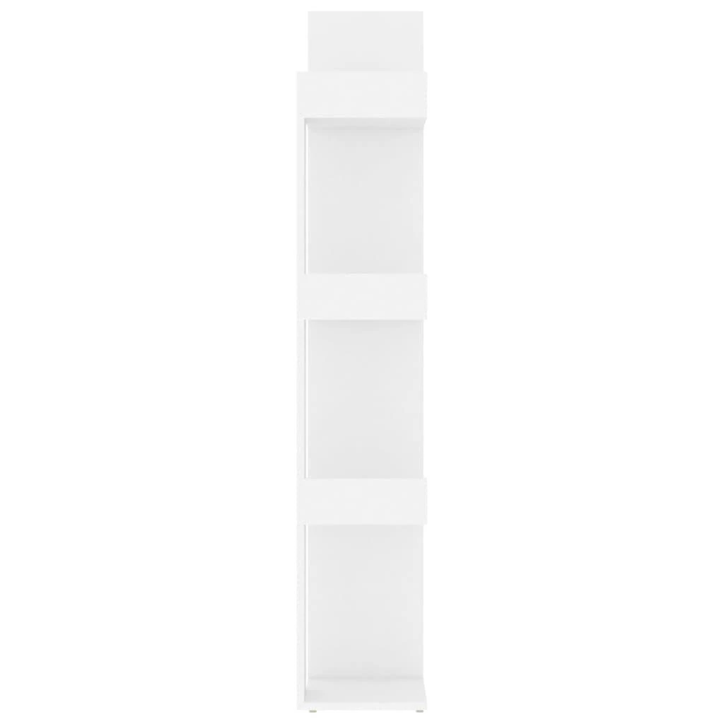 Spintelė knygoms, balta, 86x25,5x140cm, apdirbta mediena