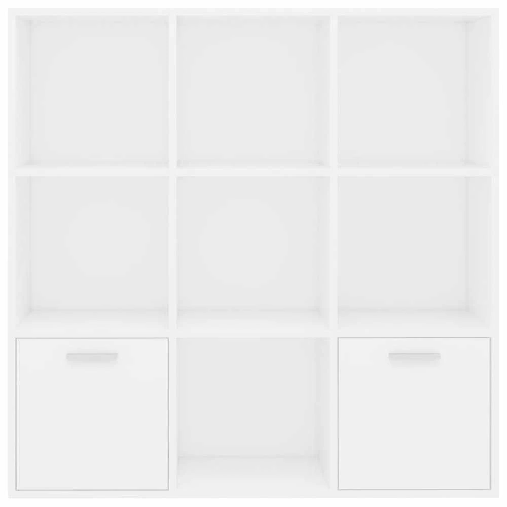 Spintelė knygoms, baltos spalvos, 98x30x98cm, apdirbta mediena
