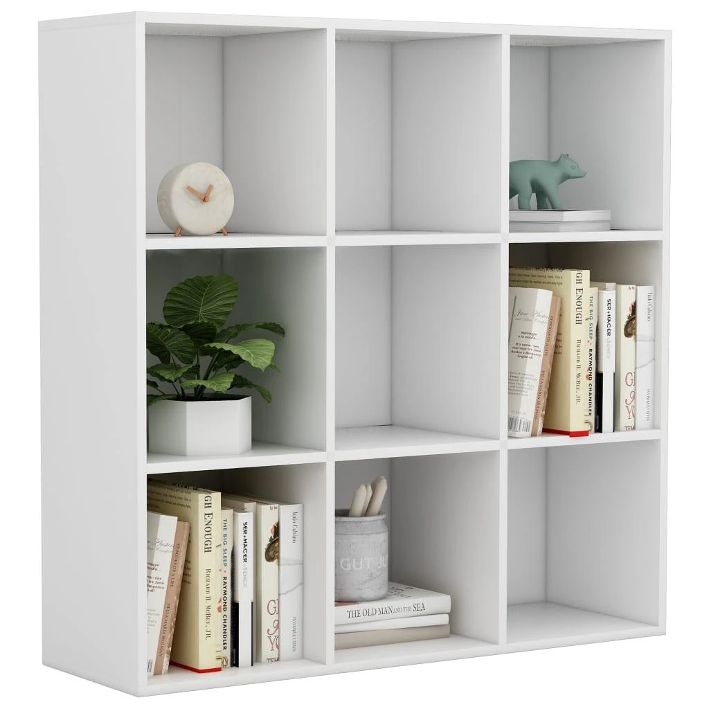 Spintelė knygoms, baltos spalvos, 98x29x97,5cm apdirbta mediena
