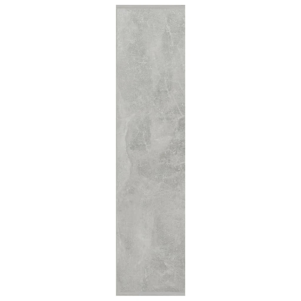 Spintelė knygoms, betono pilka, 50x25x106cm, apdirbta mediena