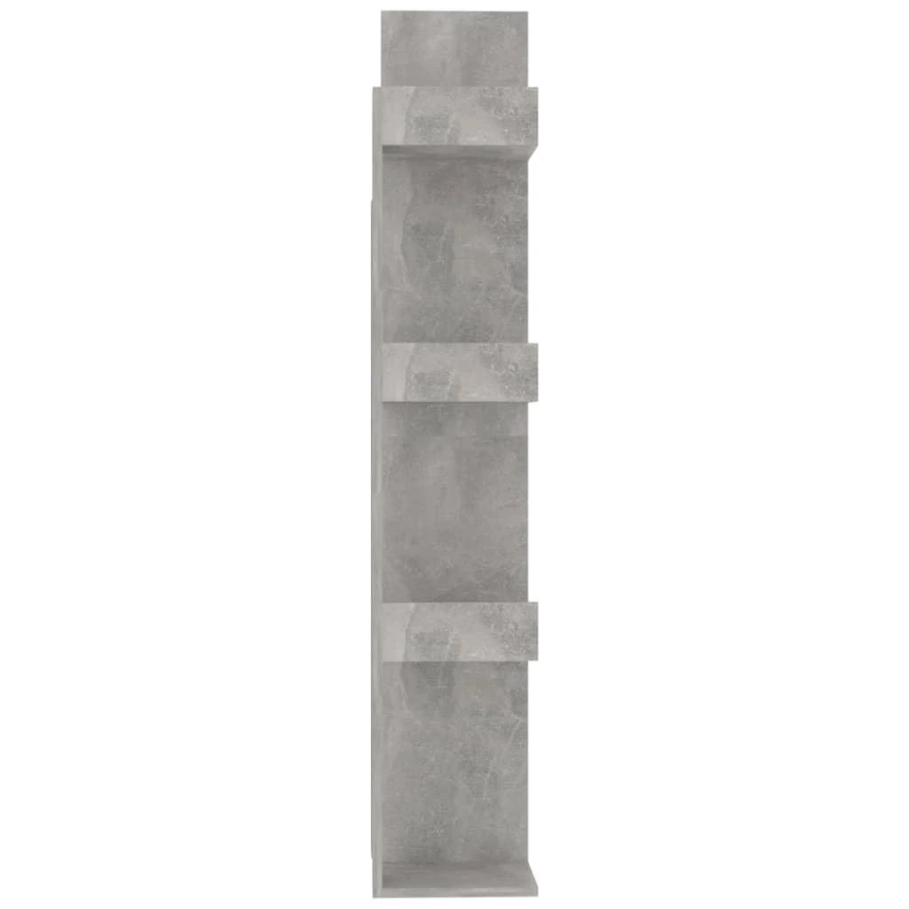 Spintelė knygoms, betono pilka, 48x25,5x140cm, apdirbta mediena