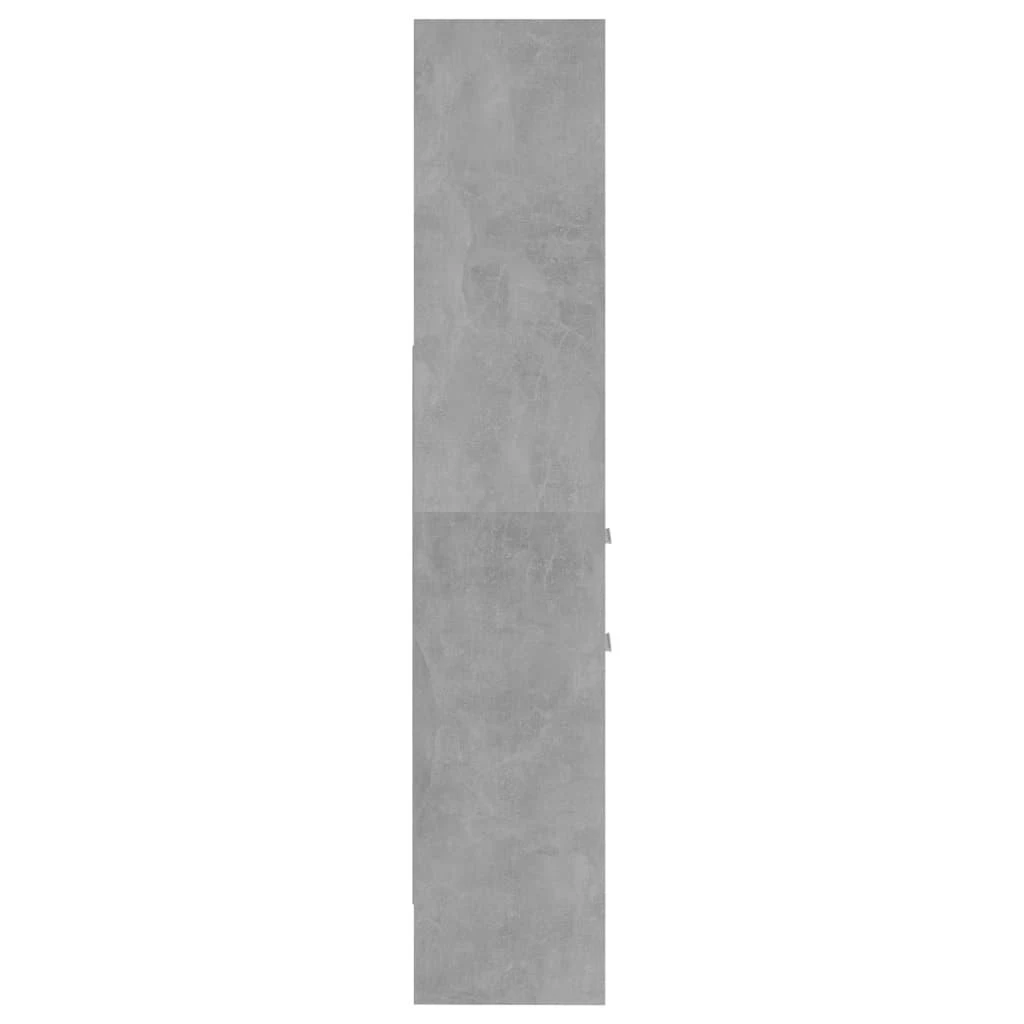 Spintelė knygoms, betono pilka, 40x35x180cm, apdirbta mediena