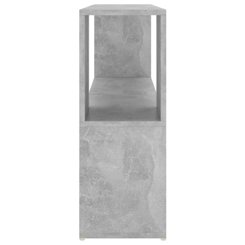 Spintelė knygoms, betono pilka, 100x24x63cm, apdirbta mediena
