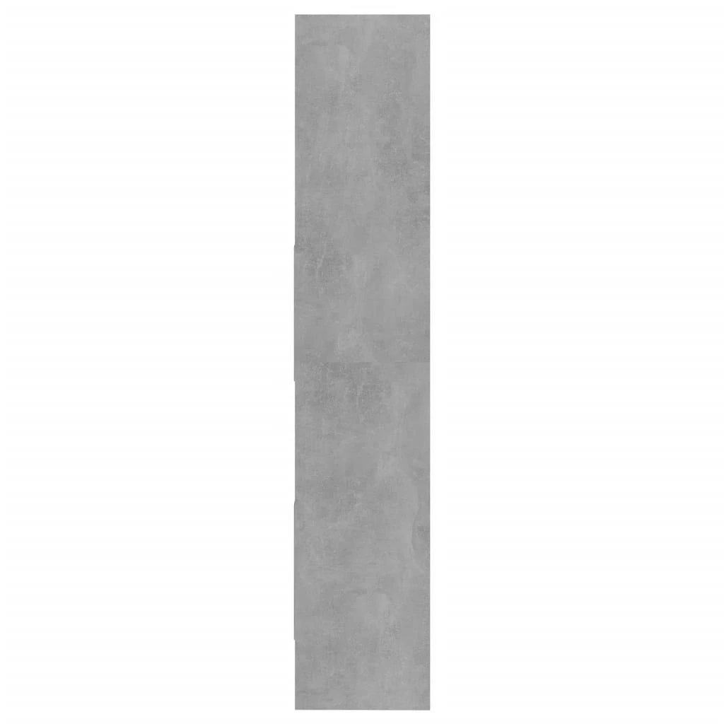 Spintelė knygoms, betono pilka, 40x35x180cm, apdirbta mediena