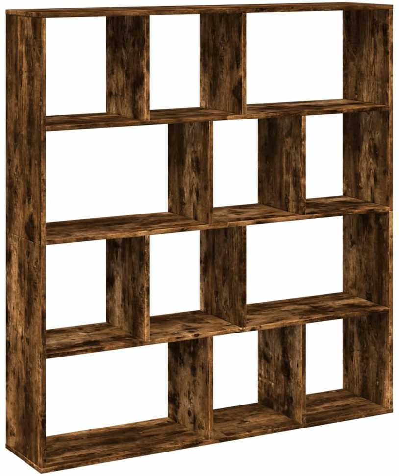 Spintelė knygoms, dūminio ąžuolo, 132x29x141,5cm, mediena