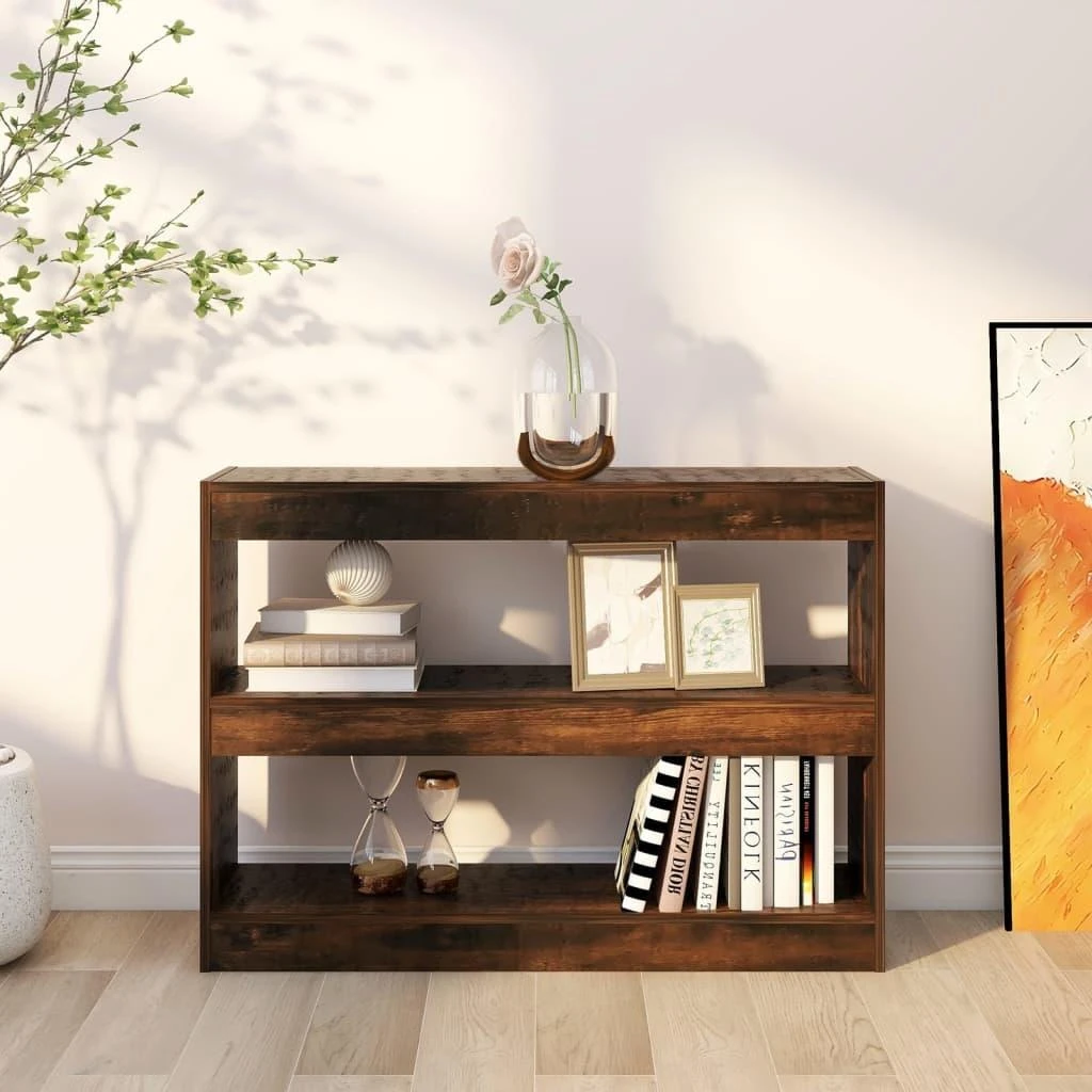 Spintelė knygoms/kambario pertvara, ąžuolo, 100x30x72cm