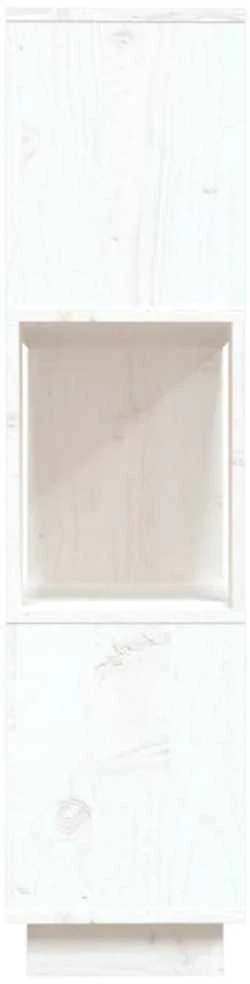 Spintelė knygoms/kambario pertvara, balta, 80x25x101cm, pušis