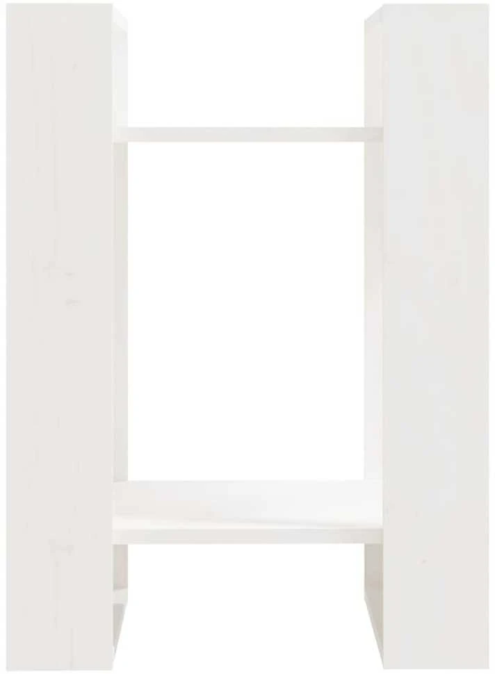 Spintelė knygoms/kambario pertvara, balta, 41x35x57cm, pušis
