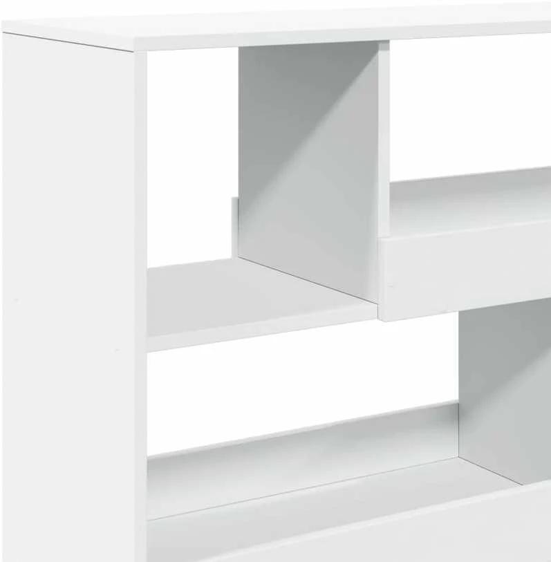 Spintelė knygoms/kambario pertvara, balta, 100x33x94,5cm