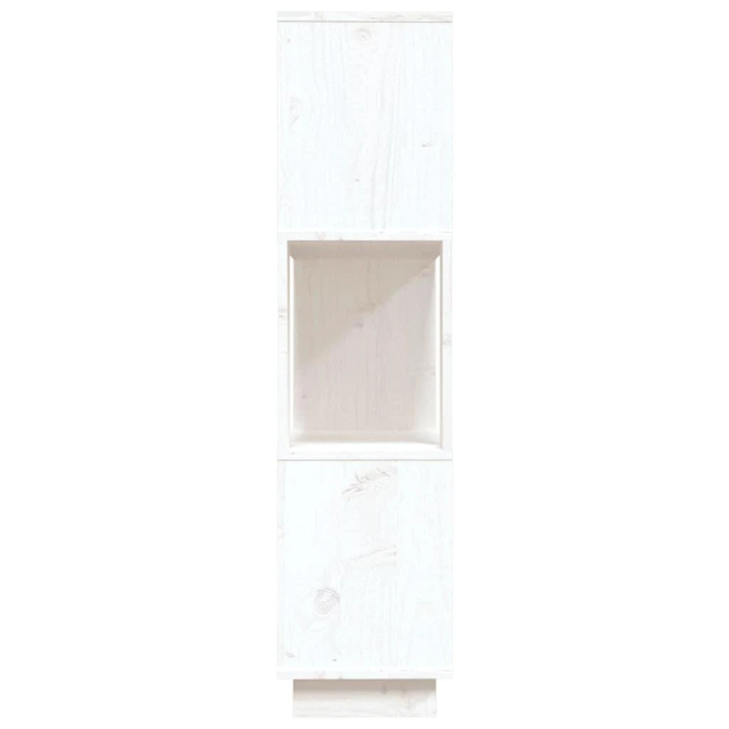 Spintelė knygoms/kambario pertvara, balta, 80x25x101cm, pušis