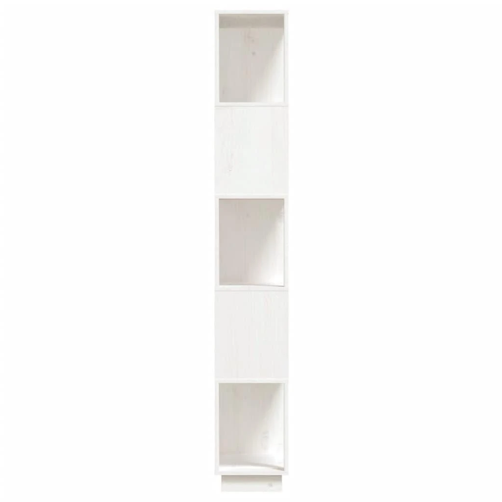 Spintelė knygoms/kambario pertvara, balta, 80x25x163,5cm, pušis
