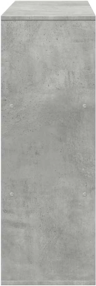 Spintelė knygoms/kambario pertvara, betono pilka, 100x33x94,5cm
