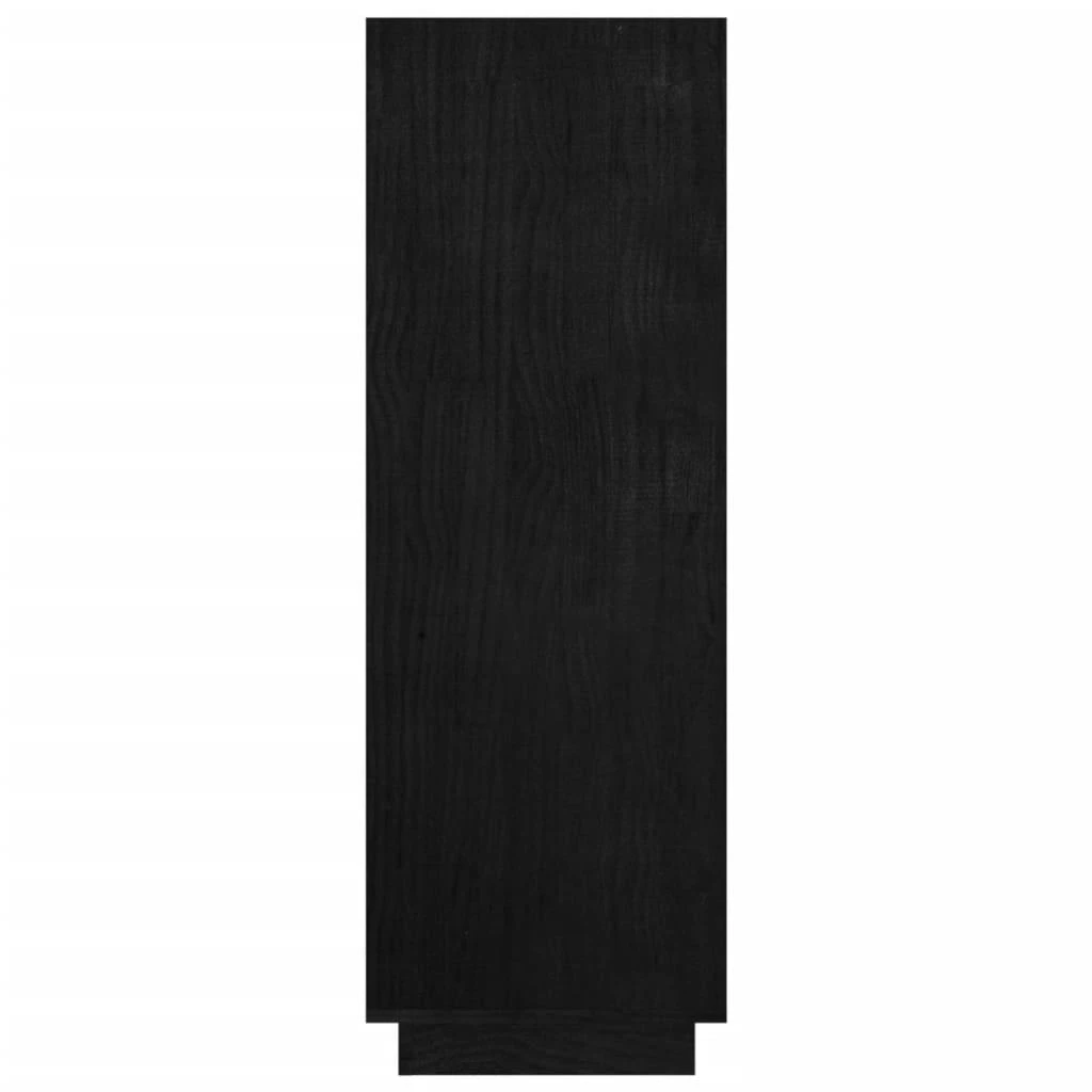 Spintelė knygoms/kambario pertvara, juoda, 80x35x103cm, pušis