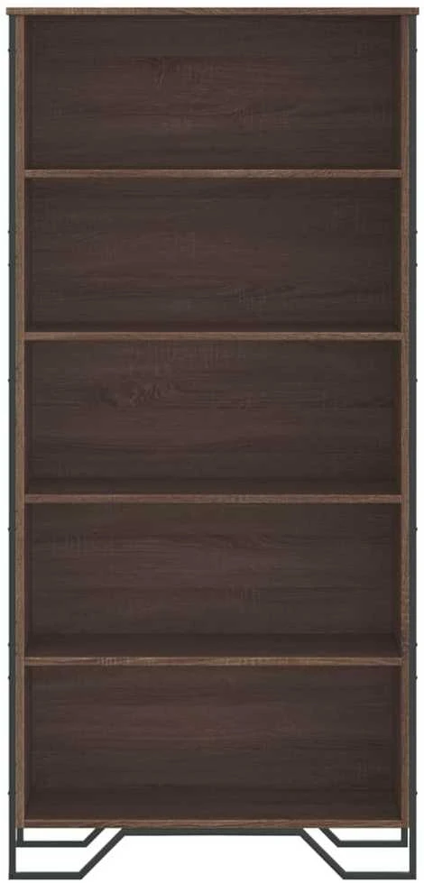 Spintelė knygoms, ruda ąžuolo, 80x31x169cm, mediena