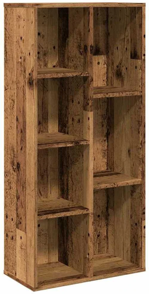 Spintelė knygoms, sendintos medienos spalvos, 50x25x104cm
