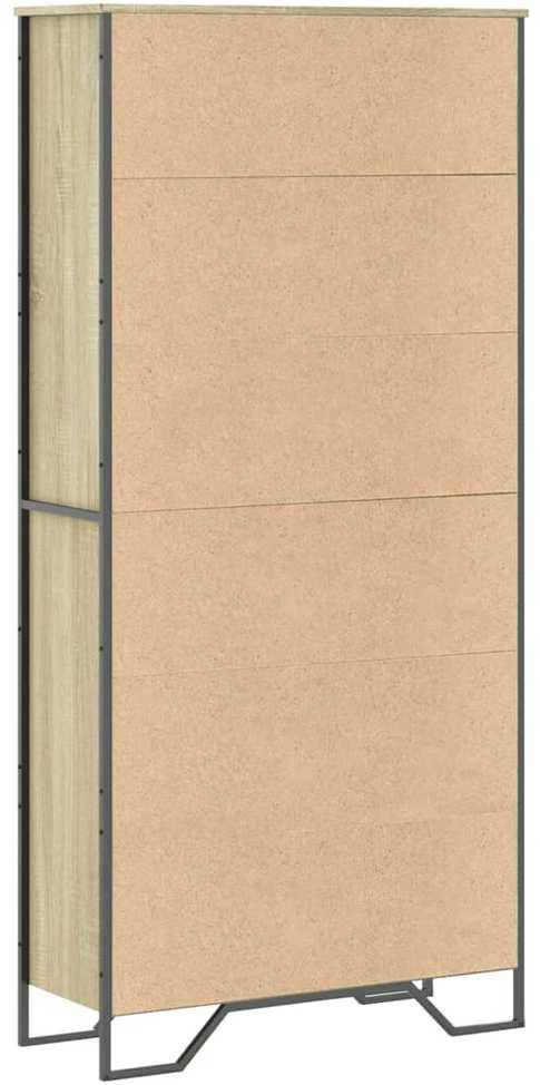 Spintelė knygoms, sonoma ąžuolo, 80x31x169cm, mediena