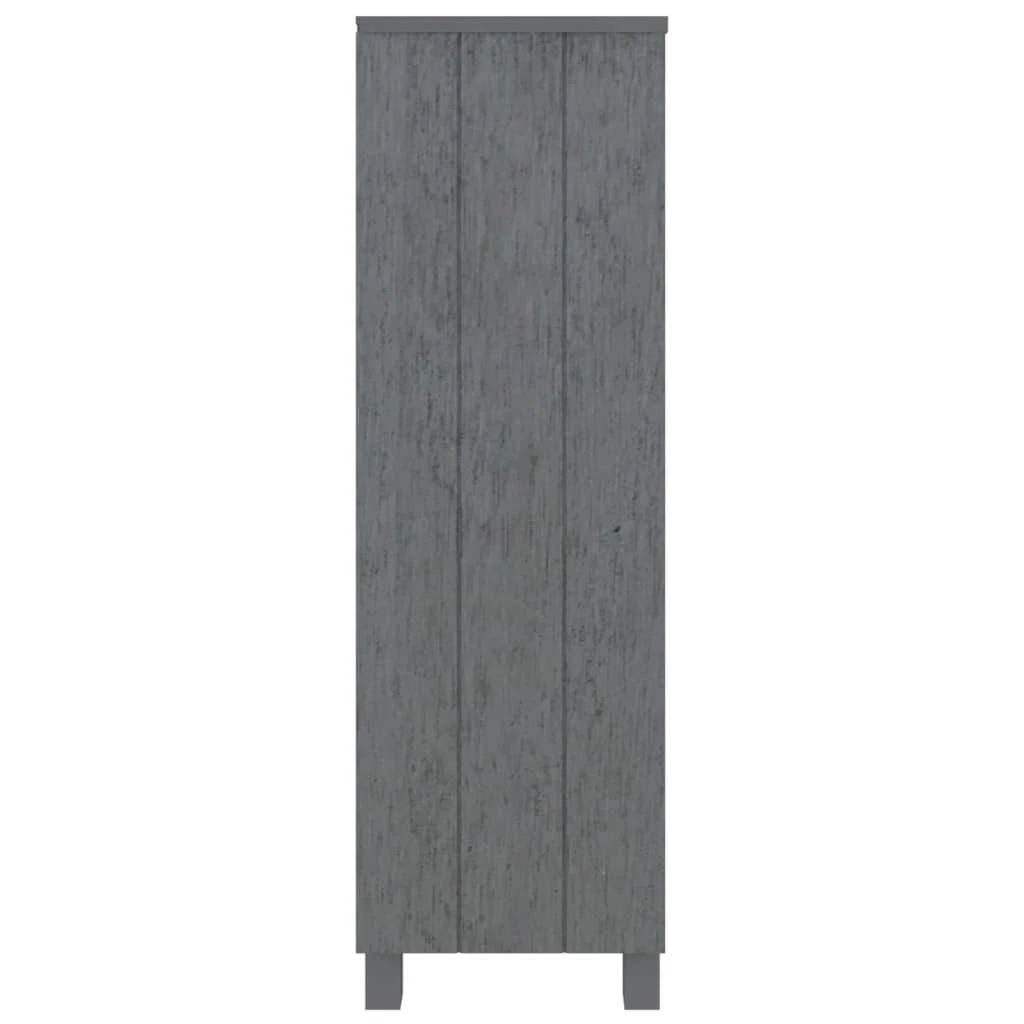 Knygų spintelė HAMAR, tamsiai pilka, 85x35x112cm, pušis