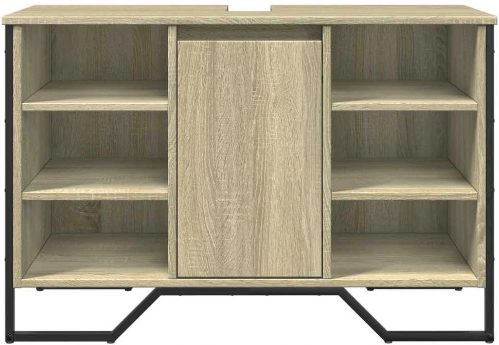 Spintelė praustuvui, ąžuolo, 91x35x60cm, apdirbta mediena