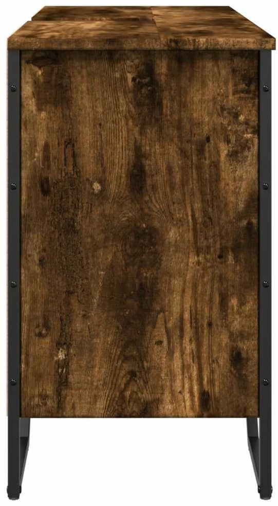 Spintelė praustuvui, dūminė, 91x35x60cm, apdirbta mediena