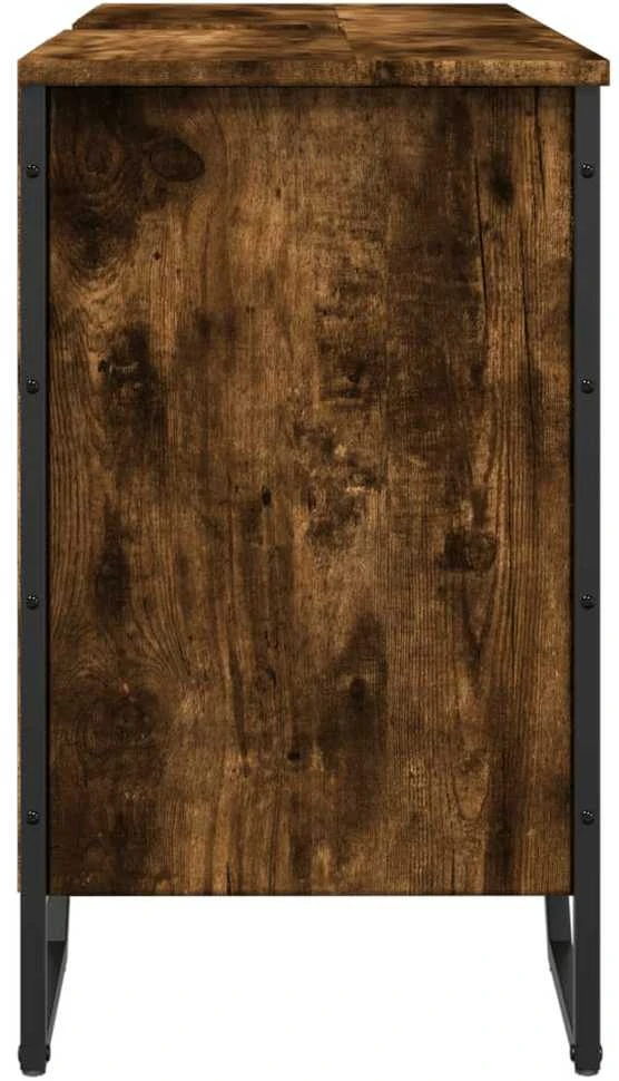 Spintelė praustuvui, dūminė, 91x35x60cm, apdirbta mediena