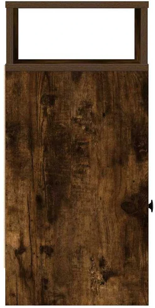 Spintelė prie lovos su stalčiumi, dūminio ąžuolo, 25x31x66cm