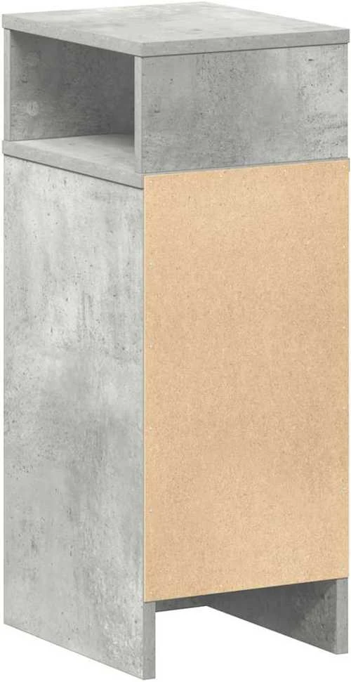 Spintelė prie lovos su stalčiumi, pilka, 25x31x66cm