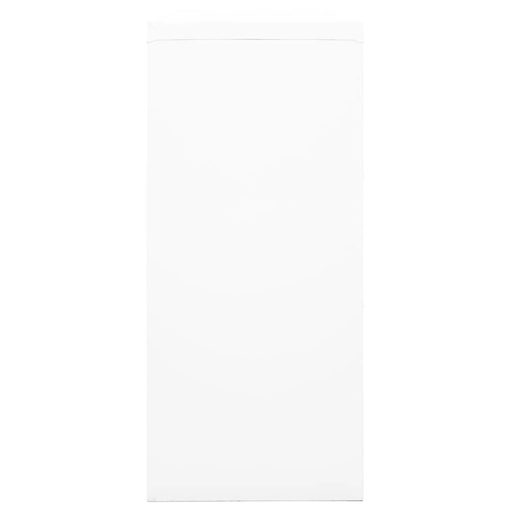 Spintelė su stumdomomis durelėmis, balta, 90x40x90cm, plienas