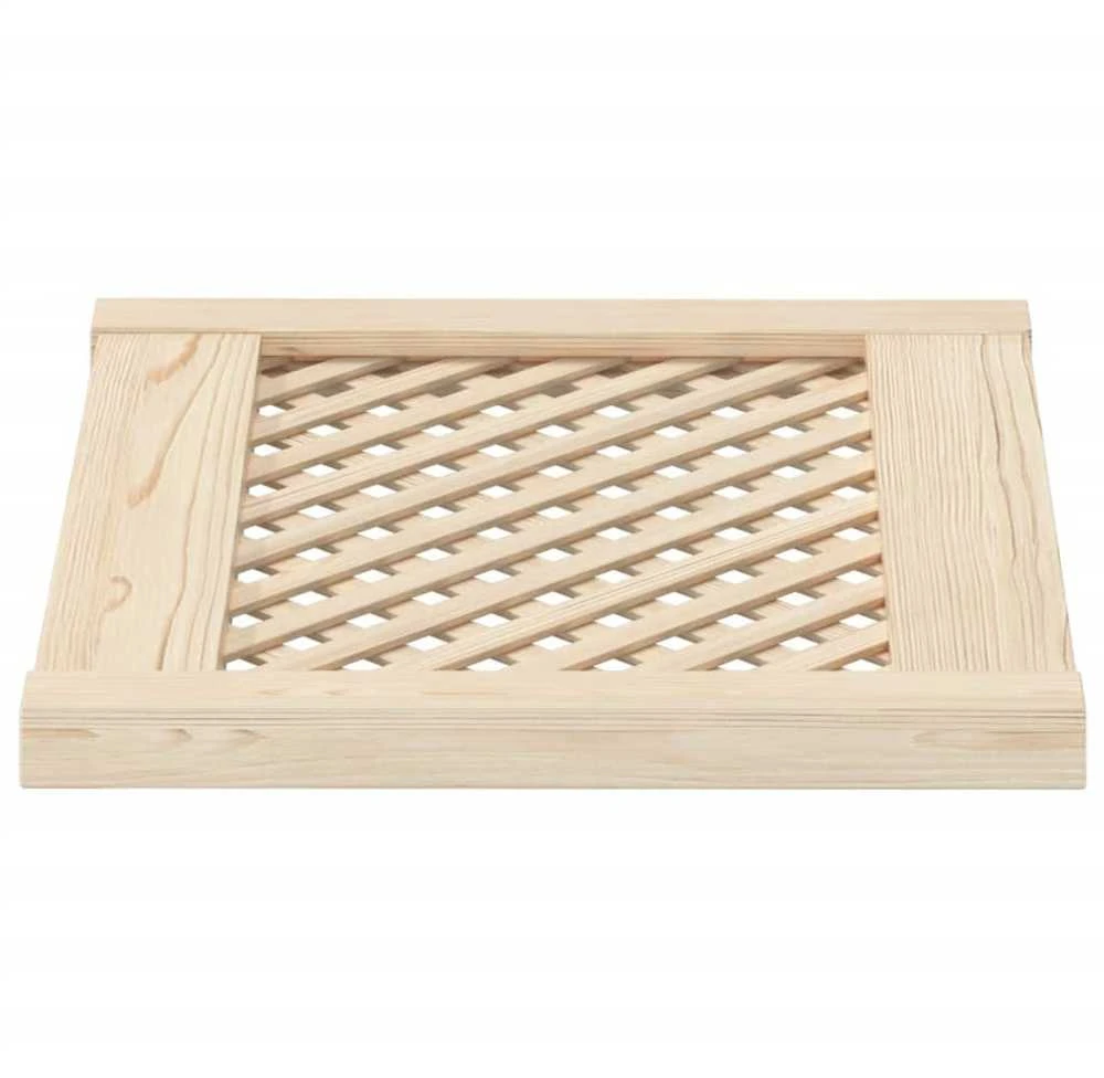 Spintelės durelės, 2vnt., 49,5x39,5 cm, pušis, grotelių dizaino