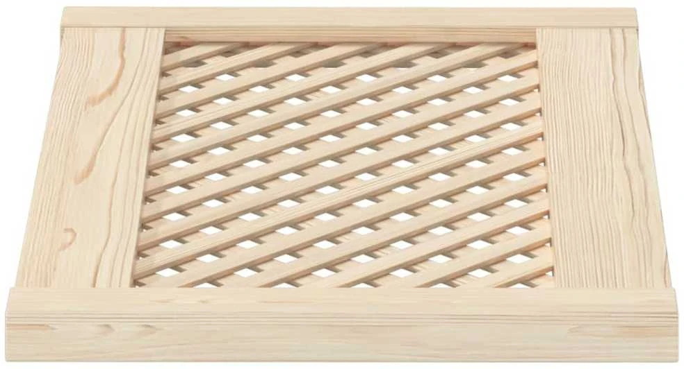 Spintelės durelės, 2vnt., 59,5x39,5 cm, pušis, grotelių dizaino