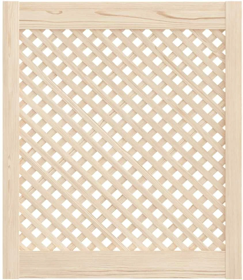 Spintelės durelės, 2vnt., 59,5x69cm, pušis, grotelių dizaino