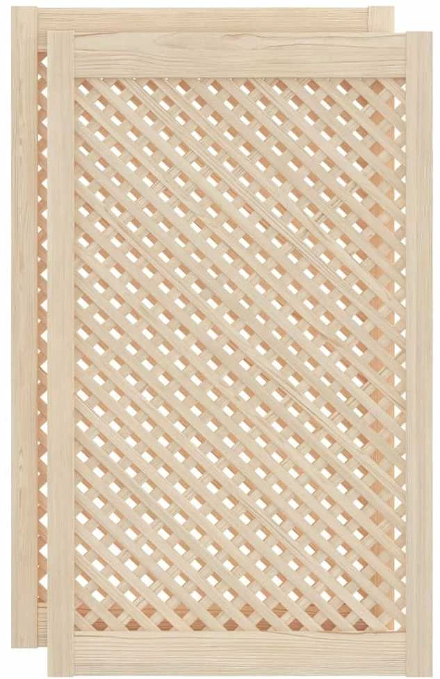 Spintelės durelės, 2vnt., 59,5x99cm, pušis, grotelių dizaino
