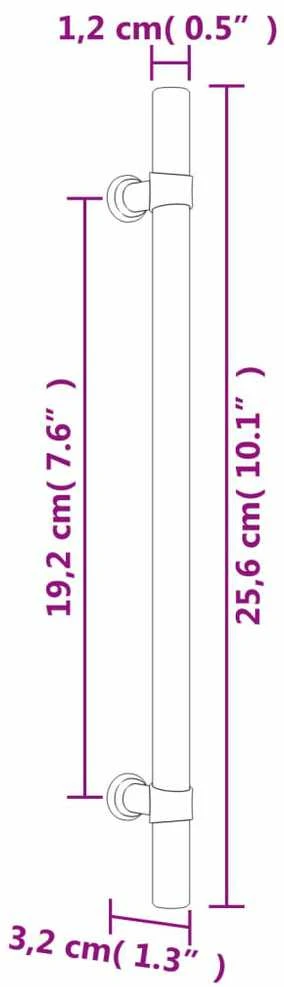 Spintelės rankenėlės, 5vnt., juodos, nerūdijantis plienas