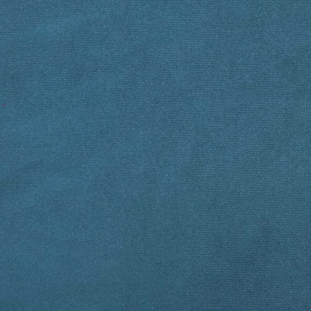 Spyruoklinė lova su čiužiniu, mėlyna, 160x200cm, aksomas