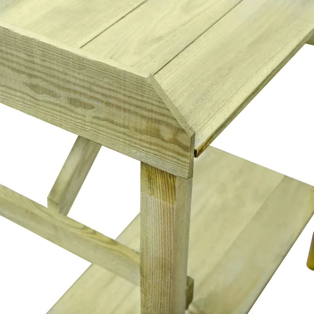 Stalas vazonams, 75x40x90cm, impregnuota pušies mediena