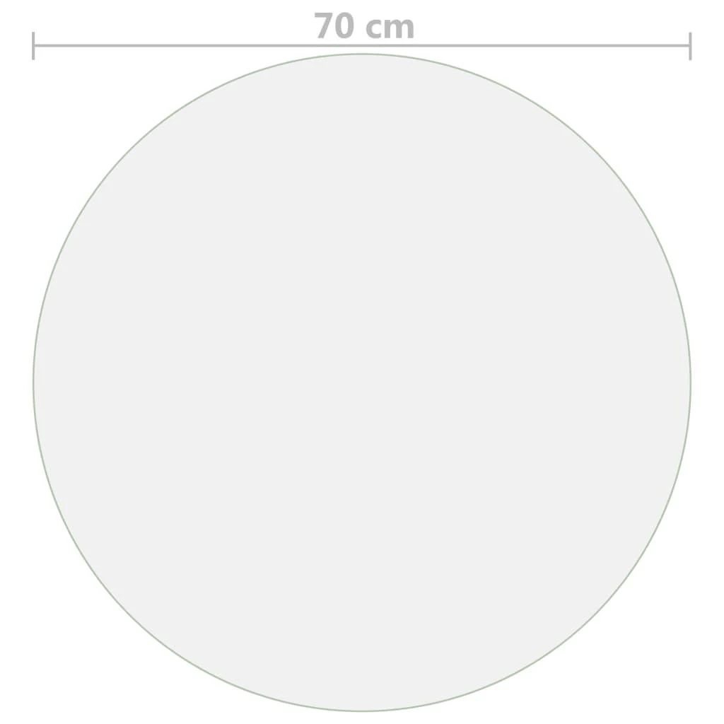 Stalo apsauga, matinė, 70cm skersmens, 2mm, PVC